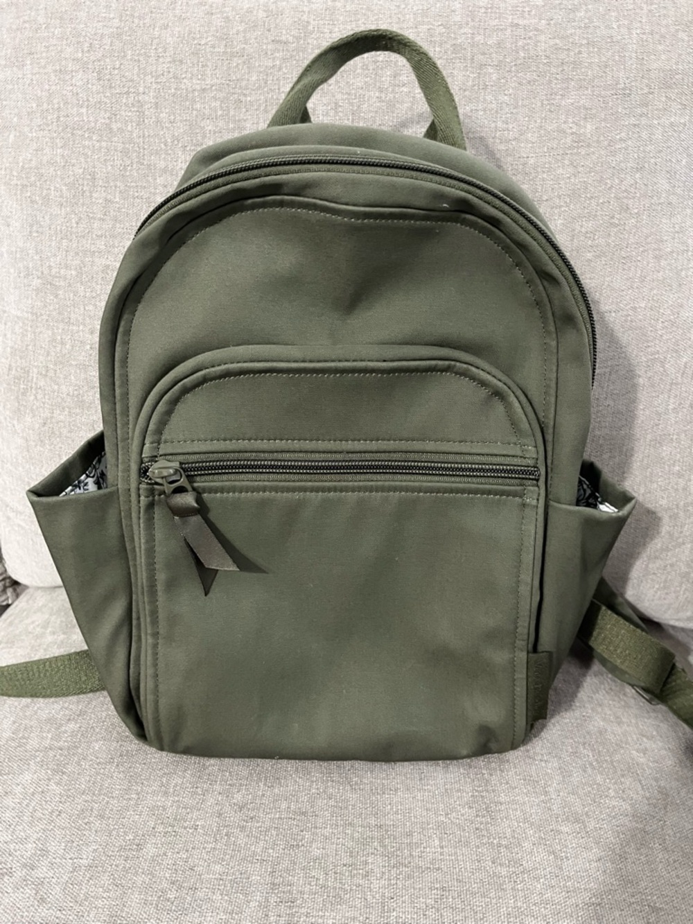 Vera Bradley Small Backpack in Recycled Cotton, Ivy